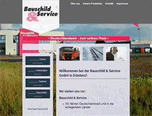 Tablet Screenshot of bauschildundservice.de